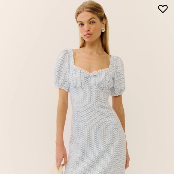 Reformation | Dresses | Reformation Cherise Linen Midi Dress | Poshmark